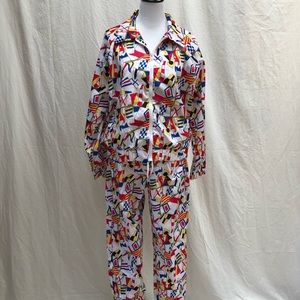 NWT Size L Forever 21 Flag Print Tracksuit